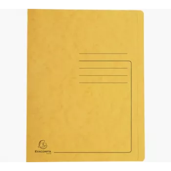Chemise à élastique Exacompta Colorspan A4 jaune 355 g/m² carton mécanisme à attaches flexible