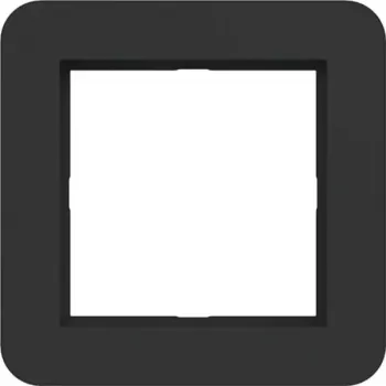 HAGER WAD7100BM cadre de finition 1 poste C.1 Night Black Matt