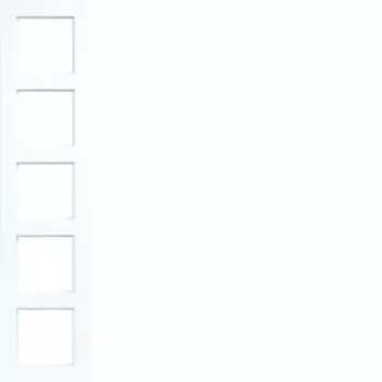 Cadre 5 postes HAGER WAD8500WM, A.8, blanc clair mat