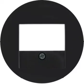 Plaque centrale avec découpe TAE Hager WLF4000BG, R.Classic, noir