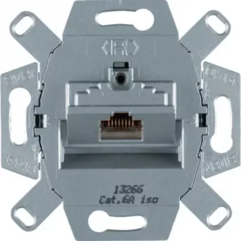 Hager WDF41076 UAE Socket 8-Pole Shielded Module Insert Flush-Mounted