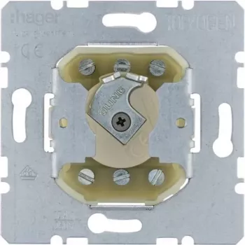 Mécanisme interrupteur à clé Hager 2 pôles encastré pour barillet profilé demi-cylindre WDE382610