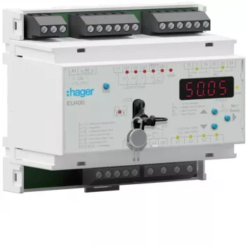 Relais de protection réseau Hager EU400 protection NA VDE AR-N 4105 24 V AC/DC