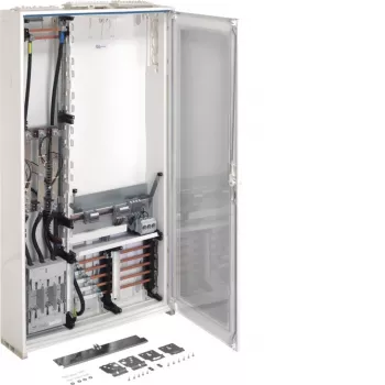 Armoire de comptage transformateur Hager FP93W1N, 3 champs, 1 point de comptage, IP44, RAL 9010