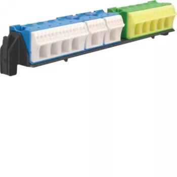 Bloc de bornes PE/N HAGER 4 rangées VZ464