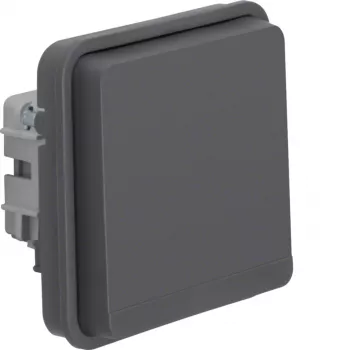 Hager WNA160 mécanisme de prise gris (Schuko type F, 1 poste, 16A, encastré)