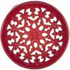 Dessous-de-plat Staub rond 23 cm rouge cerise
