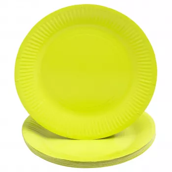 PROnappe 20 assiettes en carton Ø 23 cm