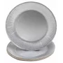 PROnappe 10 assiettes en carton Ø 23 cm argent