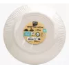 PROnappe 10 assiettes en carton Ø 23 cm argent
