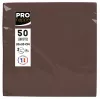 PROnappe Napkins Brown 2-Ply 20.0 x 20.0 cm 50 pcs