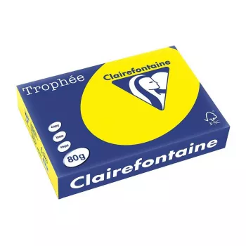 Clairefontaine Trophee Intensiv papier A4 80g 500 feuilles jaune canari