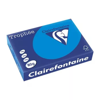 Clairefontaine Trophee Intensiv papier A4 80g 500 feuilles bleu caraïbe