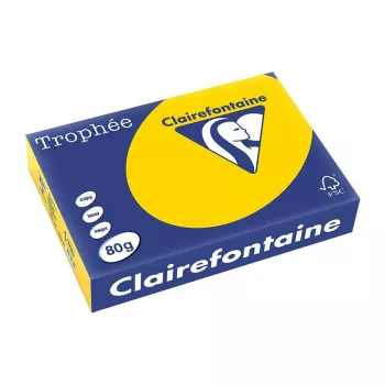 Clairefontaine Trophee Pastel papier copie A4 80 g/m² 500 feuilles jaune doré