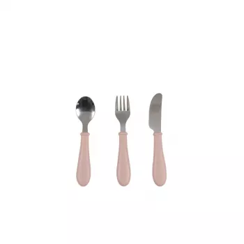 Set de couverts en acier inoxydable Beaba 12m+ Cotton Candy