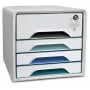 CEP Office Solution Smoove boîte à tiroirs blanche avec lignes multicolores 5 tiroirs