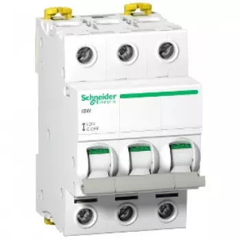 Schneider Electric Acti9 iSW A9S65363 Interrupteur-sectionneur 3 pôles 63A 400V AC blanc