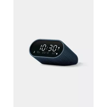 Lexon Ray Clock Digital Alarm Clock with Temperature and Humidity Sensor, Ocean Blue LR155OB3