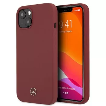 Mercedes-Benz Coque rigide Silicone Line pour iPhone 13/14/15 6,1 inch rouge