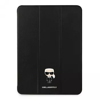 Étui à rabat Karl Lagerfeld KLFC11OKMK pour iPad Pro 11 inch (2021) - noir Saffiano Karl Iconic