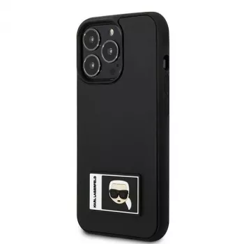 Karl Lagerfeld KLHCP13X3DKPK Ikonik Patch Hard Case for iPhone 13 Pro Max 6.7 inch Black