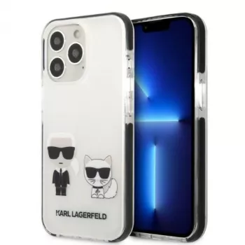 Karl Lagerfeld KLHCP13XTPEKCW Hard Case for iPhone 13 Pro Max 6.7 inch White Karl & Choupette