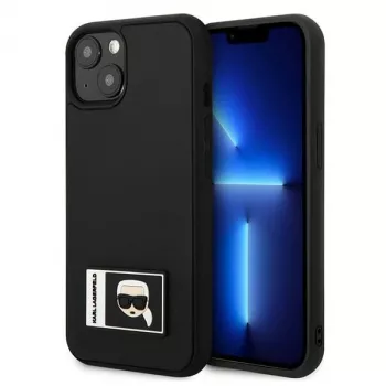 Karl Lagerfeld KLHCP13S3DKPK Coque rigide Ikonik Patch pour iPhone 13 mini, noire