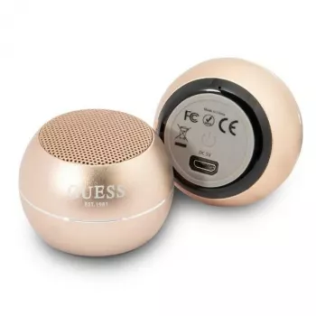 Guess GUWSALGEDSpeaker Mini Portable Bluetooth Speaker Gold