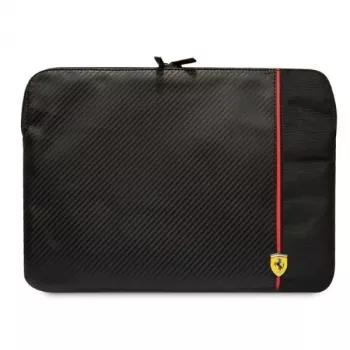 Housse pour ordinateur portable 14 pouces Ferrari FECS14AXBK Carbon & Smooth Noir