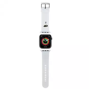 Bracelet Apple Watch 3D Rubber Karl Head Karl Lagerfeld 42/44/45/49mm Blanc