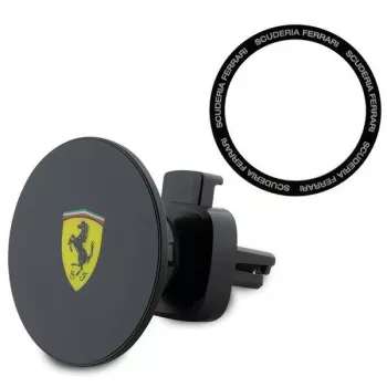 Ferrari support téléphone magnétique pour voiture FECHMMAK pour grille d'aération, noir, collection 2023, compatible MagSafe