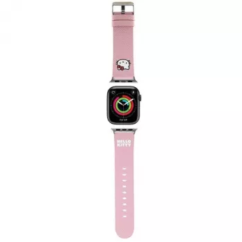 Hello Kitty HKAWMPGKHP Bracelet en silicone pour Apple Watch 38/40/41mm Rose