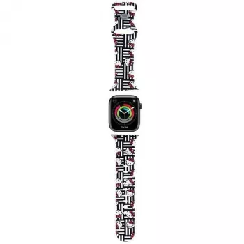 Hello Kitty HKAWMSDIESK Bracelet Apple Watch 38/40/41mm Noir Silicone Heads & Stripes