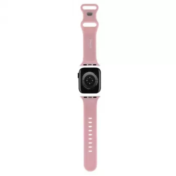 Bracelet en silicone Hello Kitty HKAWLSCHBLP pour Apple Watch 42/44/45/49 mm rose