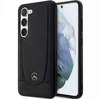 Coque rigide Mercedes-Benz S23 FE Leather Urban Black pour Samsung Galaxy S23 FE