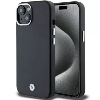 BMW M Collection coque rigide Signature Wrapped Metal MagSafe pour iPhone 15 Plus / 14 Plus - noire