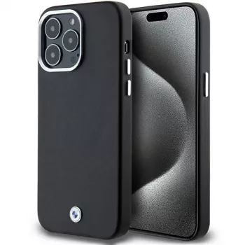 BMW coque rigide Signature Wrapped Metal MagSafe pour iPhone 15 Pro Max 6,7