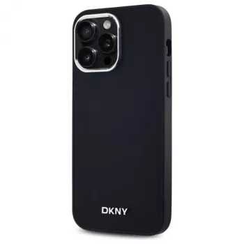 DKNY DKHMP14XPSCMCLK Coque rigide pour iPhone 14 Pro Max 6,7 inch Noir logo uni MagSafe