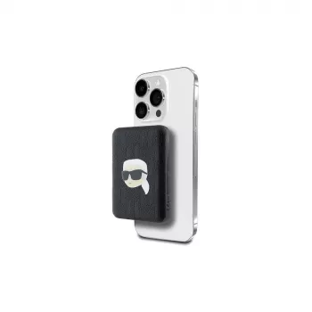 Batterie externe sans fil KARL LAGERFELD KLPB5FPGKSKIHK 5000mAh 15W MagSafe noire