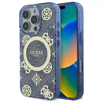 Coque rigide MagSafe Guess GUHMP16XH4PYEEB pour iPhone 16 Pro Max 6,9