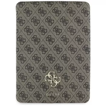 Guess GUFC11PM24PS4SGW Étui folio magnétique 4G Big Logo pour iPad Pro 11 M4 2024 / M5 2025 marron