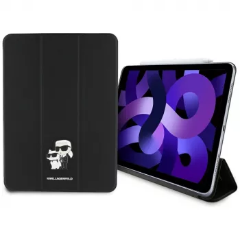 Étui à rabat Karl Lagerfeld KLFC11RM24SAKCK pour iPad Air 11 M2 2024 / M3 2025 / M4 2026 noir Saffiano magnétique Karl & Choupette