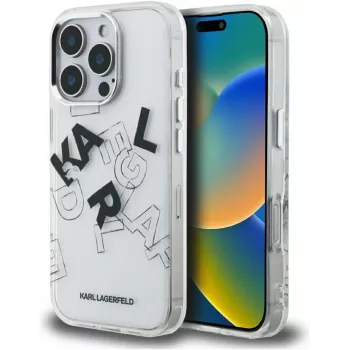 Coque Karl Lagerfeld IML Sketched Graphic pour iPhone 16 Pro, transparente
