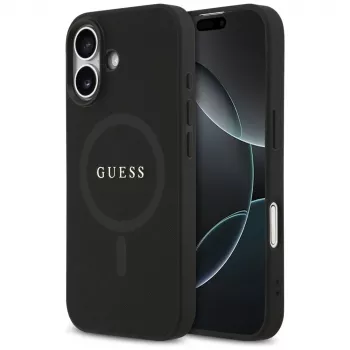 Guess Saffiano Classic Logo MagSafe Case for iPhone 17 Black