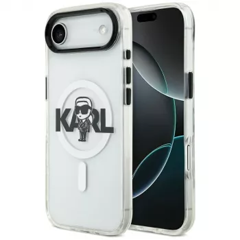 Coque MagSafe IML Karl Sketch Logo Karl Lagerfeld pour iPhone Air, transparente