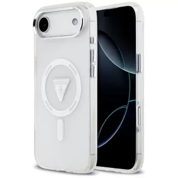 Guess IML Gradient Triangle Logo MagSafe Case for iPhone Air Transparent