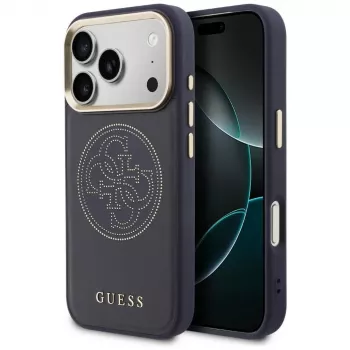 Guess Perforated 4G MagSafe Case for iPhone 17 Pro, Blue