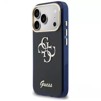 Guess IML 4G Script Metal Case for Apple iPhone 17 Pro - Blue