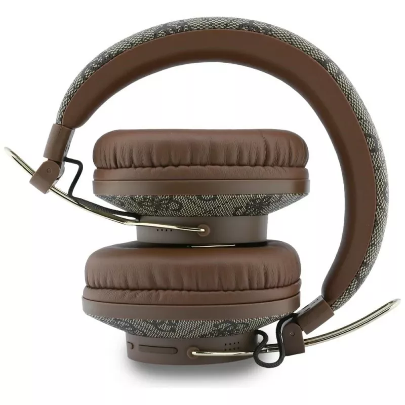 Guess Triangle Logo Casque Bluetooth ENC, marron