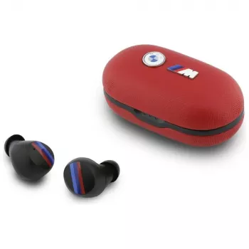 BMW M Metal Logo Écouteurs TWS Bluetooth avec ENC, rouge